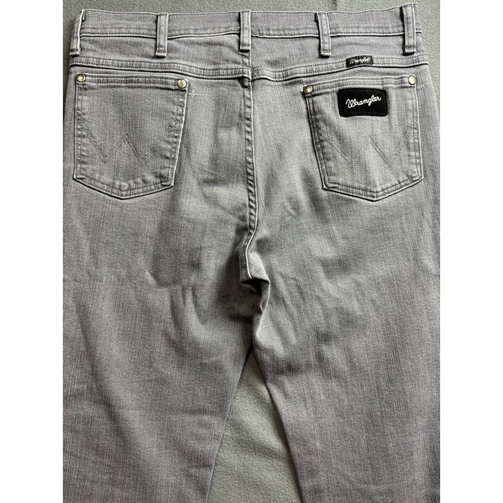 Wrangler Jeans Mens 34x30 Gray Cowboy Cut Slim Fit 933SEGY Western Denim Pants